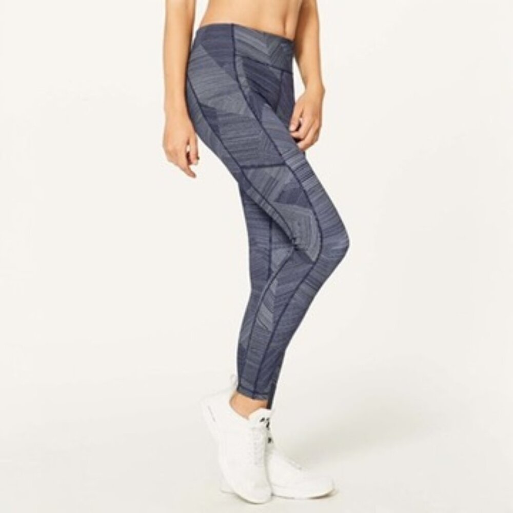 LULULEMON SPEED UP TIGHT FULL ON LUXTREME 28" IN ETCH HAIL MIDNIGHT NAVY SIZE 4